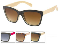 Load image into Gallery viewer, Sonnenbrille Nerd Cateye zweifarbig getönt 400 UV
