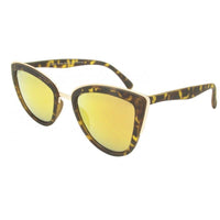 Load image into Gallery viewer, Sonnenbrille Cherokee Classic Cateye 400UV verspiegelt Metalloberkante
