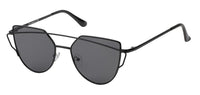 Load image into Gallery viewer, Sonnenbrille Cateye Bügel 400 UV Metall verspiegelt Flachgläser
