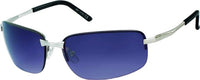 Load image into Gallery viewer, Sonnenbrille Herren getönt 400 UV frameless breit Metall Sport Bügel platt

