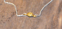 Load image into Gallery viewer, Armband 20cm vergoldet Silber 925 Blatt Rose
