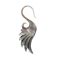 Load image into Gallery viewer, Perlmutt Piercing Schwan Hook 2mm Expander Muschel filigran handgeschnitzt Ohr
