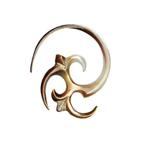 Load image into Gallery viewer, Perlmutt Piercing Hooks Spiralen 2mm 3mm Expander Muschel filigran geschnitzt
