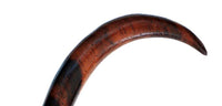 Load image into Gallery viewer, Holz dunkelbraun Piercing Hook Brass gold Baum des Lebens
