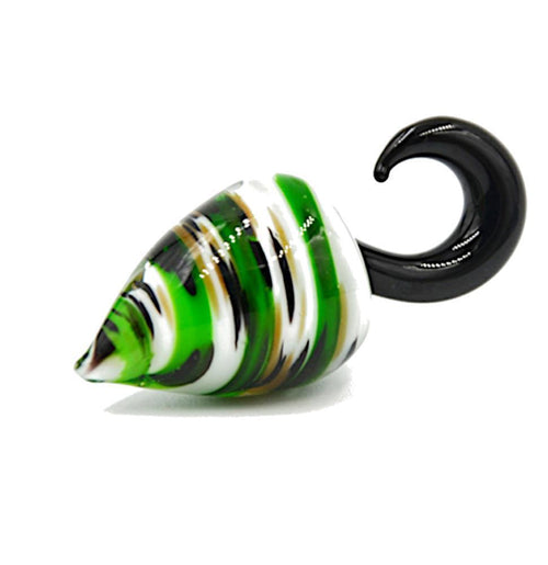 Piercing Feuerglas Tropfen Dehnschnecke 6mm
