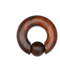 Load image into Gallery viewer, Captive Bead Klemmkugel Ring Narraholz Piercing Dehner
