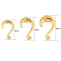 Load image into Gallery viewer, Ohrgewicht Piercing Hook Edelstahl Auge Hand der Fatima
