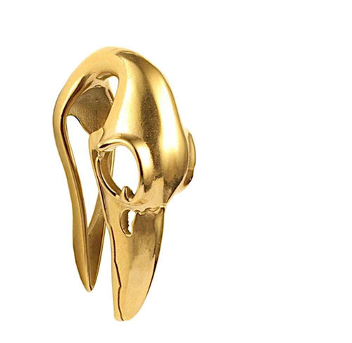 Ohrgewicht 12mm Hook Edelstahl PVD Vogel Skull Piercing