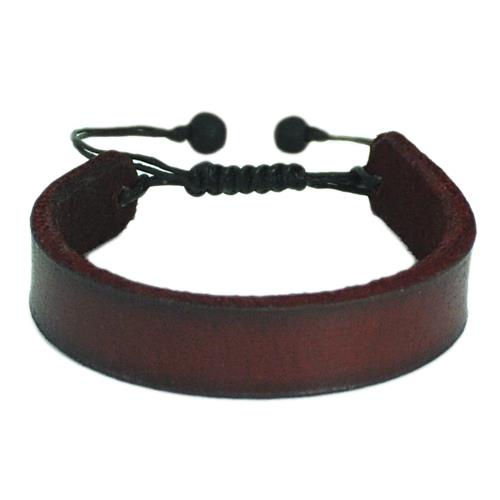 Lederarmband dunkelrot schlicht 1,2cm breit ca.19-22cm lang Leder Armbänder unisex