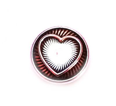 Chunks Buttons Druckknöpfe Click Button für Lederarmband Chunk Edelstahl Armband Herz