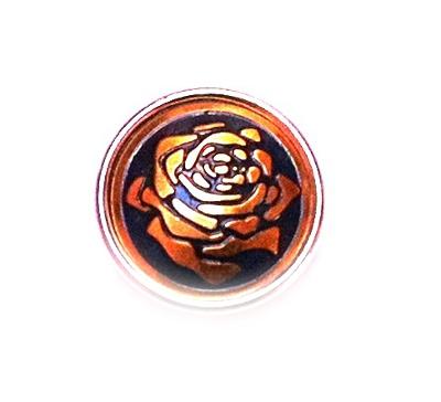 Chunks Buttons Druckknöpfe Click Button für Lederarmband Chunk Edelstahl Armband Rose gold blau