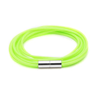 Cargar imagen en el visor de la galería, Silikonarmbänder Farben Schnüre Armband Silikon fünffach mehrlagig Magnetverschluss unisex
