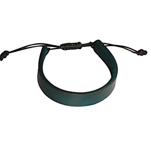 Lederarmband dunkelgrün schlicht 1,2cm breit ca.19-22cm lang
