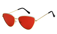 Load image into Gallery viewer, Trend Sonnenbrille dreieckig 400 UV Cateye Metall
