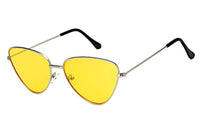 Load image into Gallery viewer, Trend Sonnenbrille dreieckig 400 UV Cateye Metall
