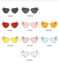 Load image into Gallery viewer, Trend Sonnenbrille dreieckig 400 UV Cateye Metall
