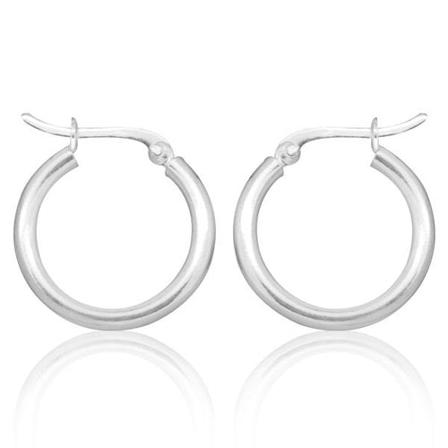 Silberohrringe 925er Silber Ohrringe Ohrhänger Damen Schmuck Creolen dick glänzend