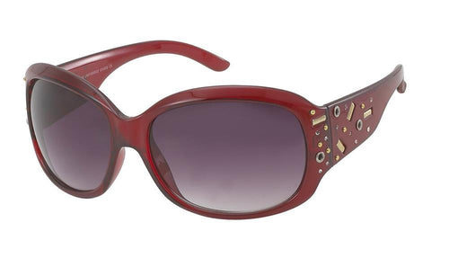 The Sonnenbrille Damen Nieten Muster Designer Brille bietet Glamour Style mit breiten, getönten 400UV-Gläsern und dekorativen Nietenmustern an den Bügeln – ein echtes Highlight für stilbewusste Frauen.