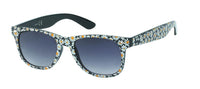 Load image into Gallery viewer, Sonnenbrille Damen schmal 400 UV Nerd Blumen  getönt Gänseblümchen golden

