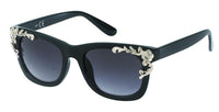 Load image into Gallery viewer, Sonnenbrille Damen 400 UV Nerdbrille  getönt Rosenornamente Vintage
