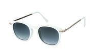 Load image into Gallery viewer, Sonnenbrille Panto Retro Brille getönt 400 UV dünn Metallbügel Punkte

