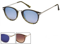 Load image into Gallery viewer, Sonnenbrille Panto Retro 400 UV Steg hoch rund Metall Bügel Bügelkappen
