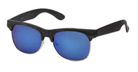 Load image into Gallery viewer, Sonnenbrille Metall 400 UV breite Bügel Gläser trapezförmig
