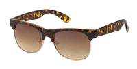 Load image into Gallery viewer, Sonnenbrille Metall 400 UV breite Bügel Gläser trapezförmig
