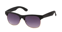 Load image into Gallery viewer, Sonnenbrille Metall 400 UV breite Bügel Gläser trapezförmig
