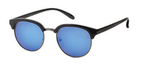 Load image into Gallery viewer, Sonnenbrille Panto runder Metallsteg 400 UV verspiegelt dicke Glasoberkante
