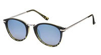 Load image into Gallery viewer, Sonnenbrille Panto Retro 400 UV Steg hoch rund Metall Bügel Bügelkappen
