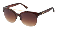 Load image into Gallery viewer, Sonnenbrille Retro Brille getönt 400 UV Metall Bogen Unterseite Cat Eye geriffelt
