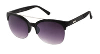 Load image into Gallery viewer, Sonnenbrille Retro Brille getönt 400 UV Metall Bogen Unterseite Cat Eye geriffelt
