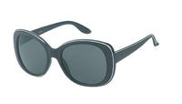 Load image into Gallery viewer, Sonnenbrille Schmetterling Damen 400 UV getönt weißer Rand groß
