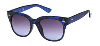 Load image into Gallery viewer, Sonnenbrille Nerd Damen 400 UV getönt transparent getigert Rechteck
