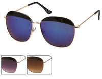 Load image into Gallery viewer, Sonnenbrille Retro Pilotenbrille 400 UV Steg kurz hoch Lider runde Trapezform

