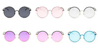Load image into Gallery viewer, Sonnenbrille Round Glasses 400 UV Metallrahmen metallic verspiegelt
