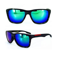 Load image into Gallery viewer, Sport Sonnenbrille Nerd 400 UV polarisiert Holz Optik
