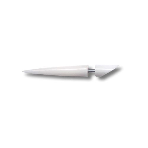Fake Piercing, weißer Bone Spike, Ohrhänger, Ohrstecker, Ohrring