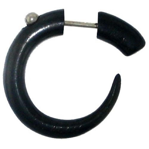 Fake Piercing, Bone Kralle, schwarz, Expander, Ohrhänger, Ohrstecker, Ohrring