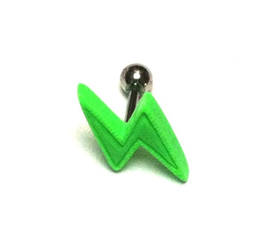 Fake Piercing Plug Tunnel Ohrstecker Unisex Kunststoff Schmuck Zickzack