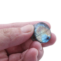 Load image into Gallery viewer, Labradorit Stein Flesh Plug double flared blau grau gelb
