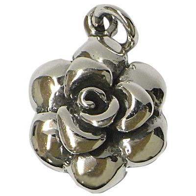 Silberanhänger Rose Oxidiert Anhänger aus Sterling Silber 925er Damen Schmuck