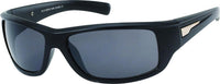 Load image into Gallery viewer, A pair of Sonnenbrille Herren Designer Brille in black with getönt 400UV lenses, gemustert matt Glanz finish, and a small metallic accent on the arms near the temples.
