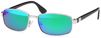 Load image into Gallery viewer, Sonnenbrille eckig sportlich verspiegelt getönt 400 UV Bügel breit Herren
