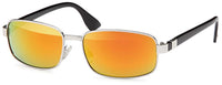 Load image into Gallery viewer, Sonnenbrille eckig sportlich verspiegelt getönt 400 UV Bügel breit Herren
