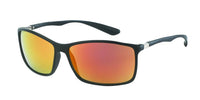Load image into Gallery viewer, Sonnenbrille Herren dünn 400 UV Rechteck Metallscharnier neon
