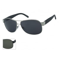 Load image into Gallery viewer, Herren Sonnenbrille Pilotenbrille getönt 400UV breite Bügel schwarz Metallrahmen
