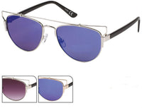 Load image into Gallery viewer, Sonnenbrille Retro Bügeloberkante 400 UV Metallrahmen Pilotenbrille

