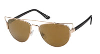 Load image into Gallery viewer, Sonnenbrille Retro Panto Bügeloberkante 400 UV Metallrahmen leicht verspiegelt
